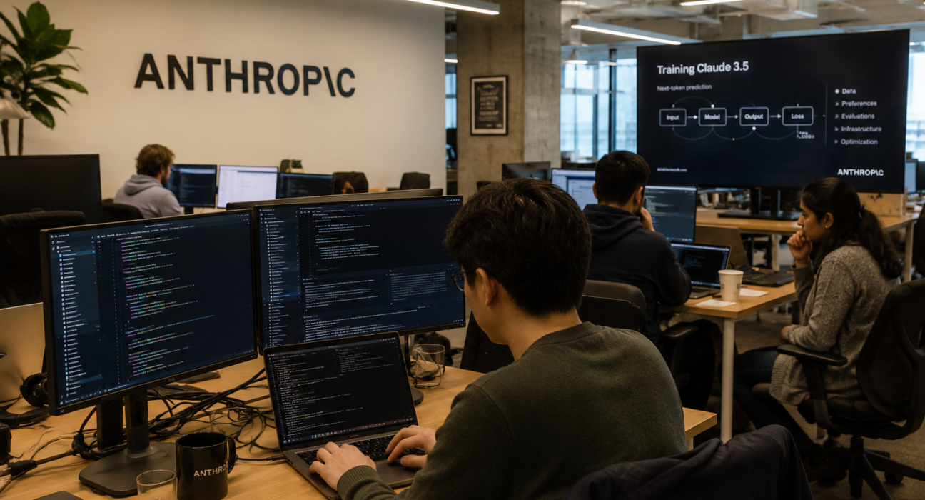 Anthropic engineers at office