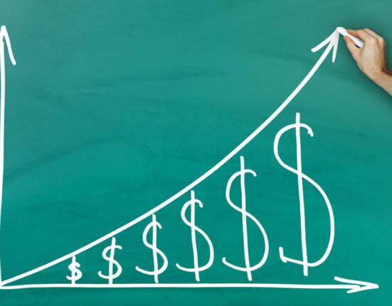 dividends grow over time